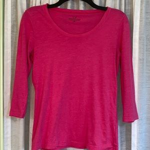 Pink 3/4 sleeve shirt